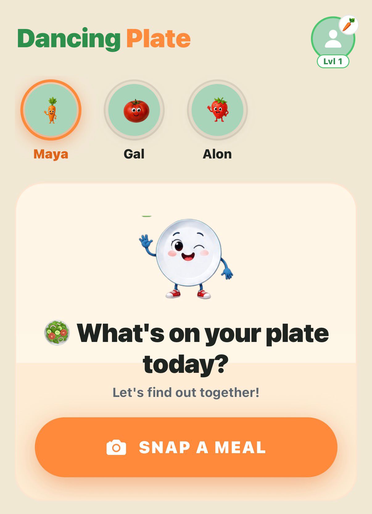 Dancing Plate — family profiles