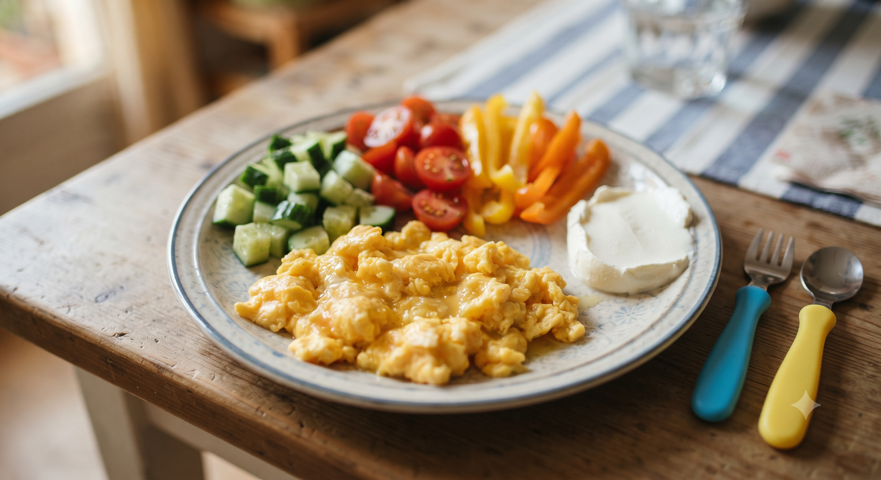 Eggs and veggies