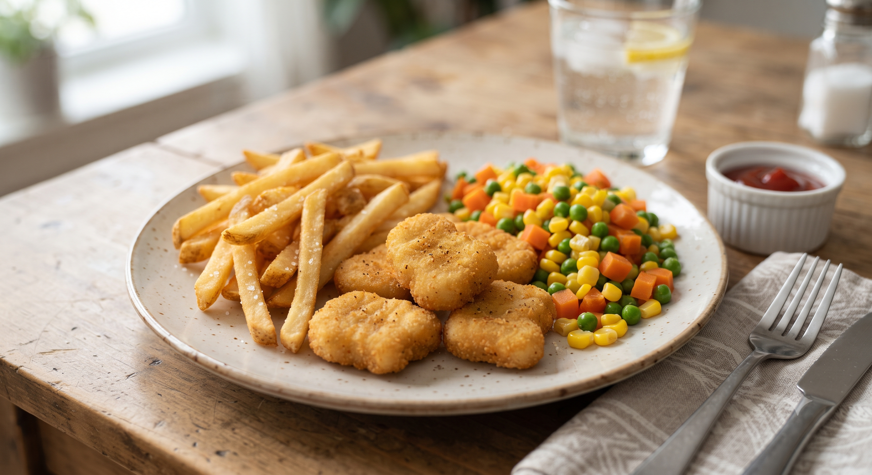 Nuggets and fries